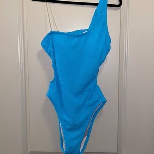 Blue swimsuit